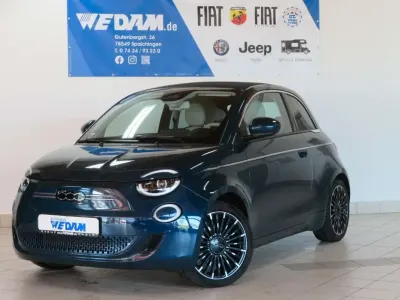 Second-hand Fiat 500e La Prima 86 kW (118 CP) 2023 Verde Cabrio