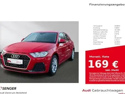 Usata Audi A1 Sportback Advanced Plus 95 CV (69 kW) 2025 Rosso Utilitaria