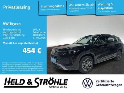 Gebraucht VW Tayron Life 150 PS (110 kW) 2025 Grenadillschwarz metallic (metallic) SUV