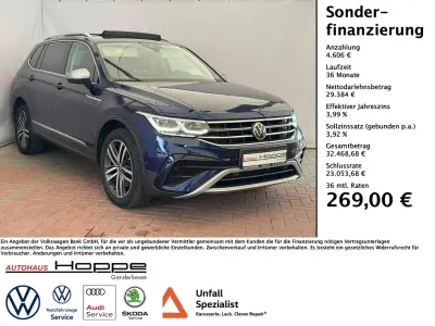 Gebraucht VW Tiguan Allspace Elegance 200 PS (147 kW) 2022 Blau SUV