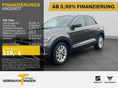 Gebraucht VW T-Roc Style 110 PS (80 kW) 2023 Grau SUV