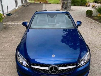 Gebraucht Mercedes C220 AMG line 2017 Blau Cabrio