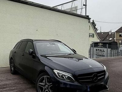 Blau Gebraucht 2017 Mercedes C220 AMG line Kombi | 15.300 € (Guter Preis)