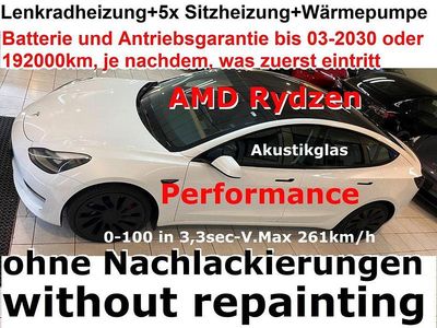 Gebraucht Tesla Model 3 Performance 377 kW (513 PS) 2022 Weiß Limousine