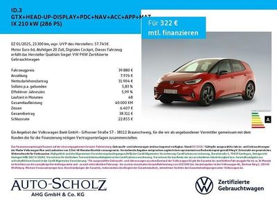 Usata VW ID.3 GTX 210 kW (286 CV) 2025 Rosso Utilitaria