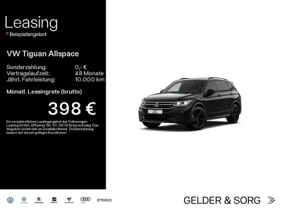 Gebraucht VW Tiguan Allspace R-line 200 PS (147 kW) 2024 Schwarz SUV