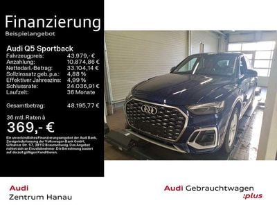 Blau Gebraucht 2022 Audi Q5 Sportback S-Line SUV | 43.979 € (Fairer Preis)