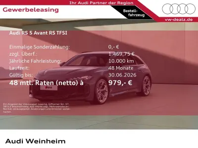 Ny Audi RS5 Sport 639 HK (469 kW) 2026 Grå Stationcar