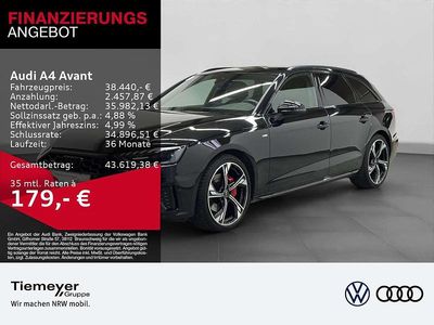 Schwarz Gebraucht 2025 Audi A4 S-Line Kombi | 38.440 € (Fairer Preis)