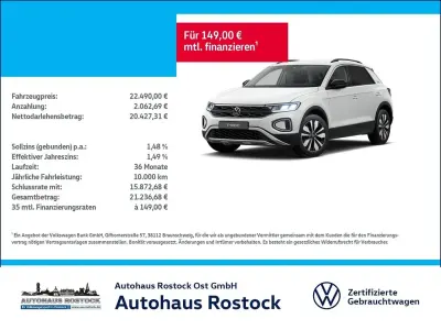 Gebraucht VW T-Roc Goal 116 PS (85 kW) 2025 Weiß SUV