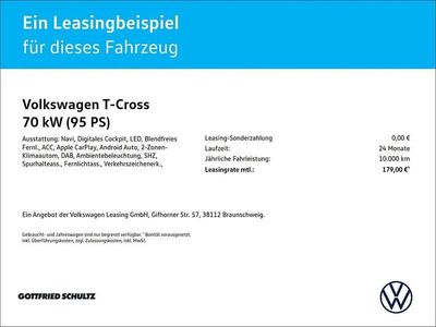 Gebraucht VW T-Cross Goal 95 PS (69 kW) 2025 Schwarz SUV