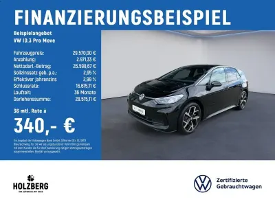Gebraucht VW ID.3 Pro 150 kW (204 PS) 2024 Schwarz Kleinwagen
