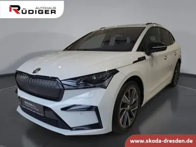 Gebraucht Skoda Enyaq iV SportLine 194 kW (265 PS) 2023 Weiß SUV