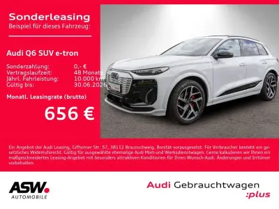Gebraucht Audi Q6 e-tron S-Line 225 kW (306 PS) 2025 Gletscherweiß metallic SUV
