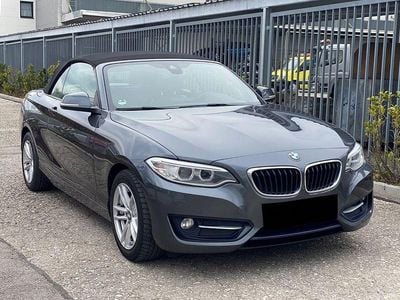 Usata BMW 220 Sport Line 184 CV (135 kW) 2015 Grigio Cabrio