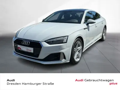 Gebraucht Audi A5 Sportback Advanced 163 PS (119 kW) 2021 Gletscherweiß metallic Kleinwagen