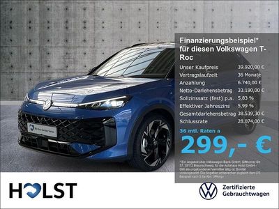 Neu VW T-Roc R-line 150 PS (110 kW) 2025 Blau SUV