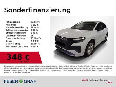 Gletscherweiß Gebraucht 2023 Audi Q4 Sportback e-tron Advanced SUV | 30.640 € (Fairer Preis)