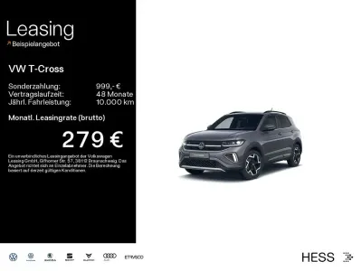 Nowe VW T-Cross R-line 150 KM (110 kW) 2026 Szary SUV