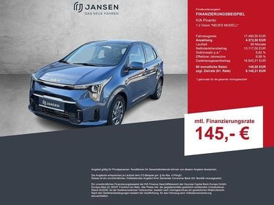 Neu Kia Picanto Vision 79 PS (58 kW) 2025 Blau Kleinwagen