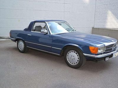 Second-hand Mercedes SL500 231 CP (169 kW) 1985 Albastru Cabrio