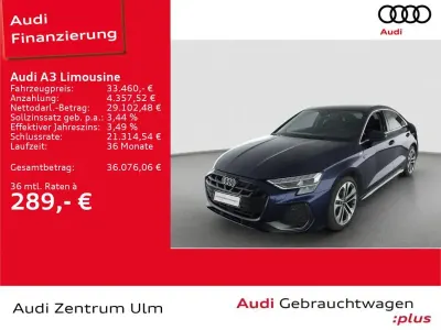 Gebraucht Audi A3 S-Line 116 PS (85 kW) 2025 Navarrablau metallic Limousine