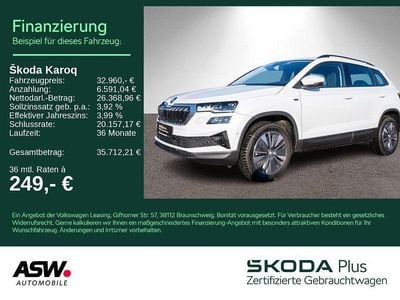Gebraucht Skoda Karoq Tour 150 PS (110 kW) 2025 Moonweiss metallic SUV