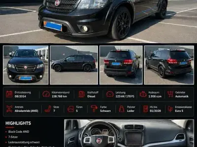 Gebraucht Fiat Freemont 170 PS (125 kW) 2014 Schwarz SUV