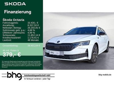 Gebraucht Skoda Octavia SportLine 150 PS (110 kW) 2025 Moonweiß perleffekt Kombi
