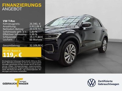 Gebraucht VW T-Roc IQ Drive 150 PS (110 kW) 2025 Schwarz SUV