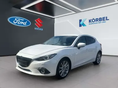 Gebraucht Mazda 3 Sports-Line 165 PS (121 kW) 2015 Weiß Limousine