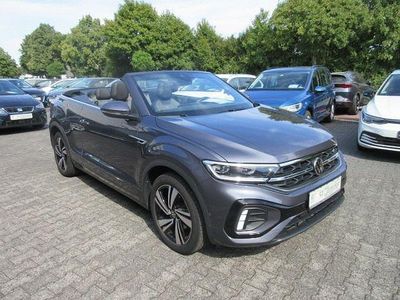 Gebraucht VW T-Roc Cabriolet R-line 150 PS (110 kW) 2022 Rauchgrau metallic schwarz Cabrio
