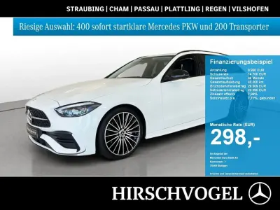 Gebraucht Mercedes C220 AMG line 200 PS (147 kW) 2023 Weiß Kombi