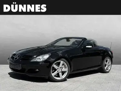 Gebraucht Mercedes SLK200 163 PS (119 kW) 2007 Schwarz (obsidianschwarz metallic) Cabrio