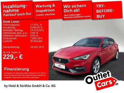 Usata Seat Leon FR 150 CV (110 kW) 2020 Rosso Berlina