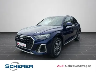 Gebraucht Audi Q5 S-Line 299 PS (219 kW) 2023 Navarrablau metallic SUV