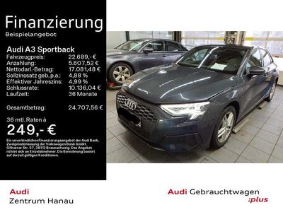Gebraucht Audi A3 Design 204 PS (150 kW) 2022 Manhattangrau metallic Limousine