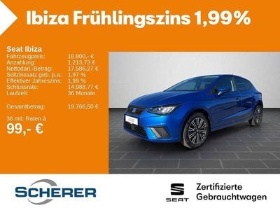 Gebraucht Seat Ibiza Style 116 PS (85 kW) 2024 Sapphire blau metallic (metallic) Limousine