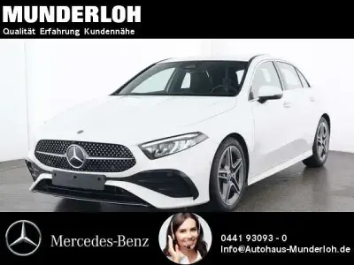 Gebraucht Mercedes A200 AMG line 163 PS (119 kW) 2024 Unilack polarweiß Limousine