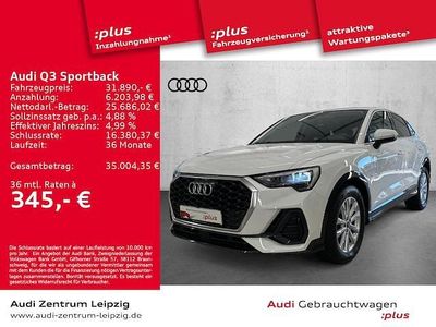 Gebraucht Audi Q3 Sportback Business 150 PS (110 kW) 2022 Ibisweiß SUV