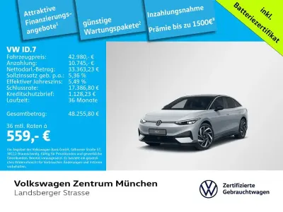 Gebraucht VW ID.7 Pro 210 kW (286 PS) 2024 Silber Limousine