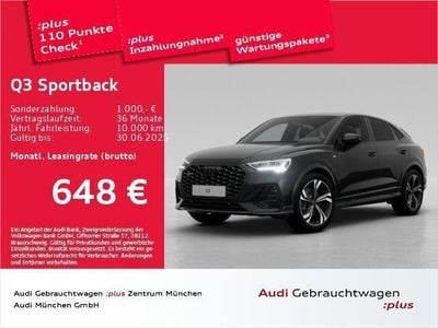 Gebraucht Audi Q3 Sportback S-Line 193 PS (141 kW) 2025 Mythosschwarz metallic SUV