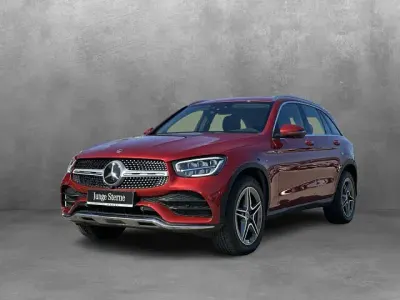 Brugt Mercedes GLC200 AMG line 197 HK (144 kW) 2021 Rød SUV