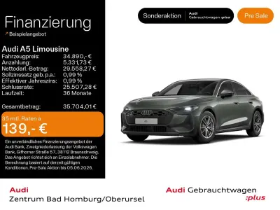 Gebraucht Audi A5 Sport 150 PS (110 kW) 2025 Chronosgrau metallic Limousine