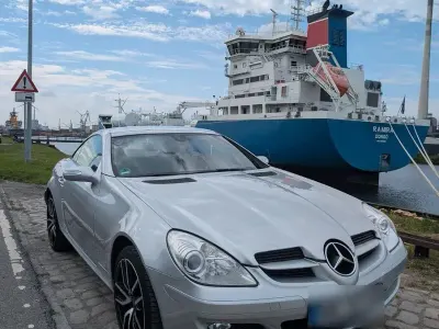 Gebraucht Mercedes SLK200 163 PS (119 kW) 2007 Silber Cabrio