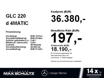 gebraucht Mercedes GLC220 d 4MATIC Fahrassist.*HUD*LED*Navi*PDC