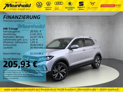 Gebraucht VW T-Cross IQ Drive 116 PS (85 kW) 2025 Reflexsilber metallic SUV