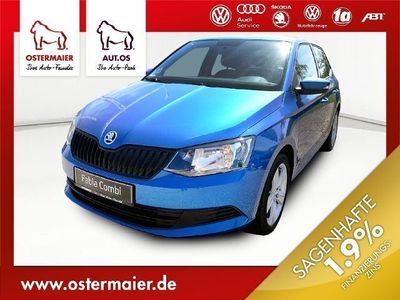 Gebraucht Skoda Fabia Comfort 75 PS (55 kW) 2016 Blau metallic Kleinwagen