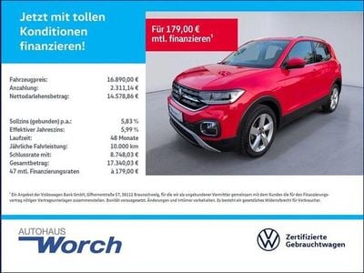 Gebraucht VW T-Cross Style 110 PS (80 kW) 2021 Rot SUV