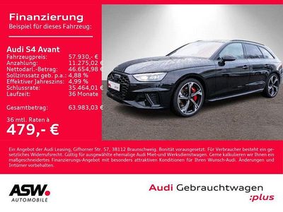 Mythosschwarz metallic Gebraucht 2024 Audi S4 Ambiente Kombi | 57.930 € (Teuer)